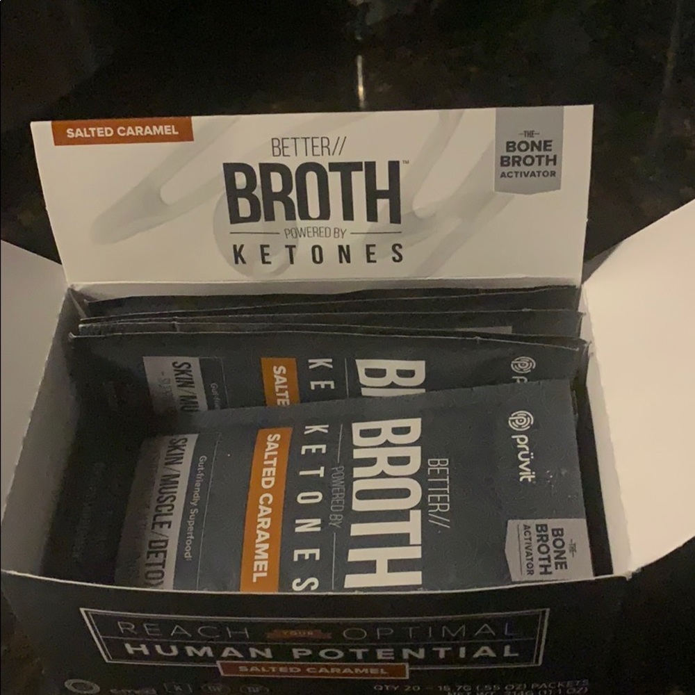 Pruvit Keytone bone broth salted caramel